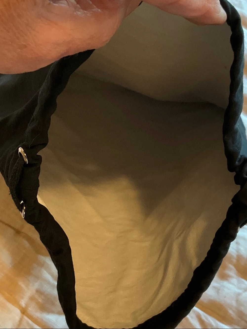 AMIRI Black Drawstring Dust Bag with Center Logo